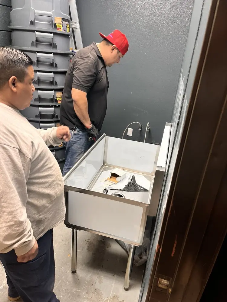 Commercial plumbing and sink installation in Downtown Santa Monica